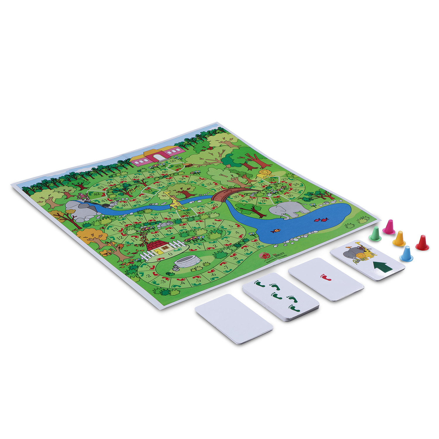 Floor Game - Jungle Safari, Number Sense, Number Recognition, Math Learning Toy