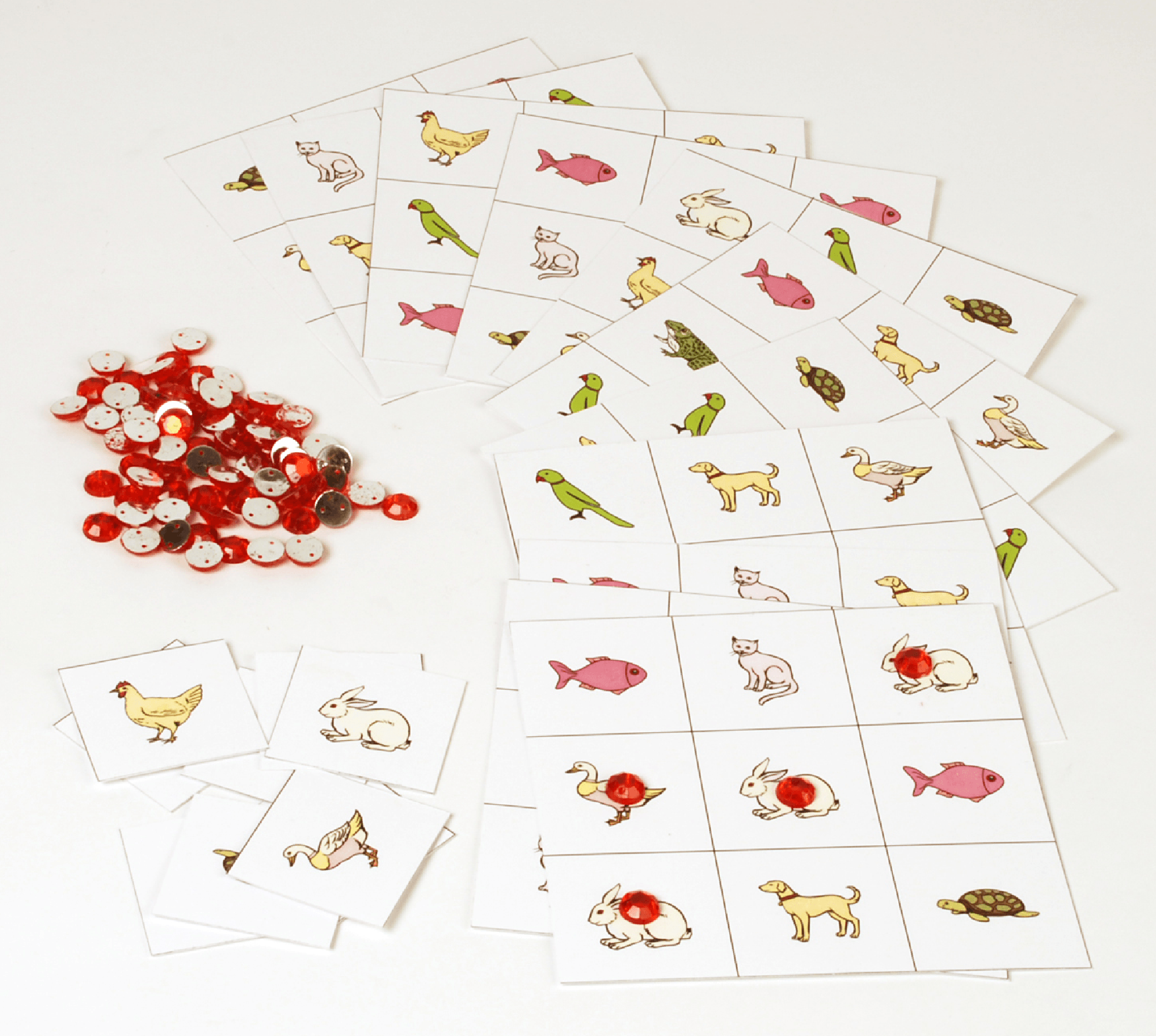 Exciting Animal Bingo,Domestic Animals, Wild Animals, Animal Classification, Fun Learning  (Bingo for Kids)