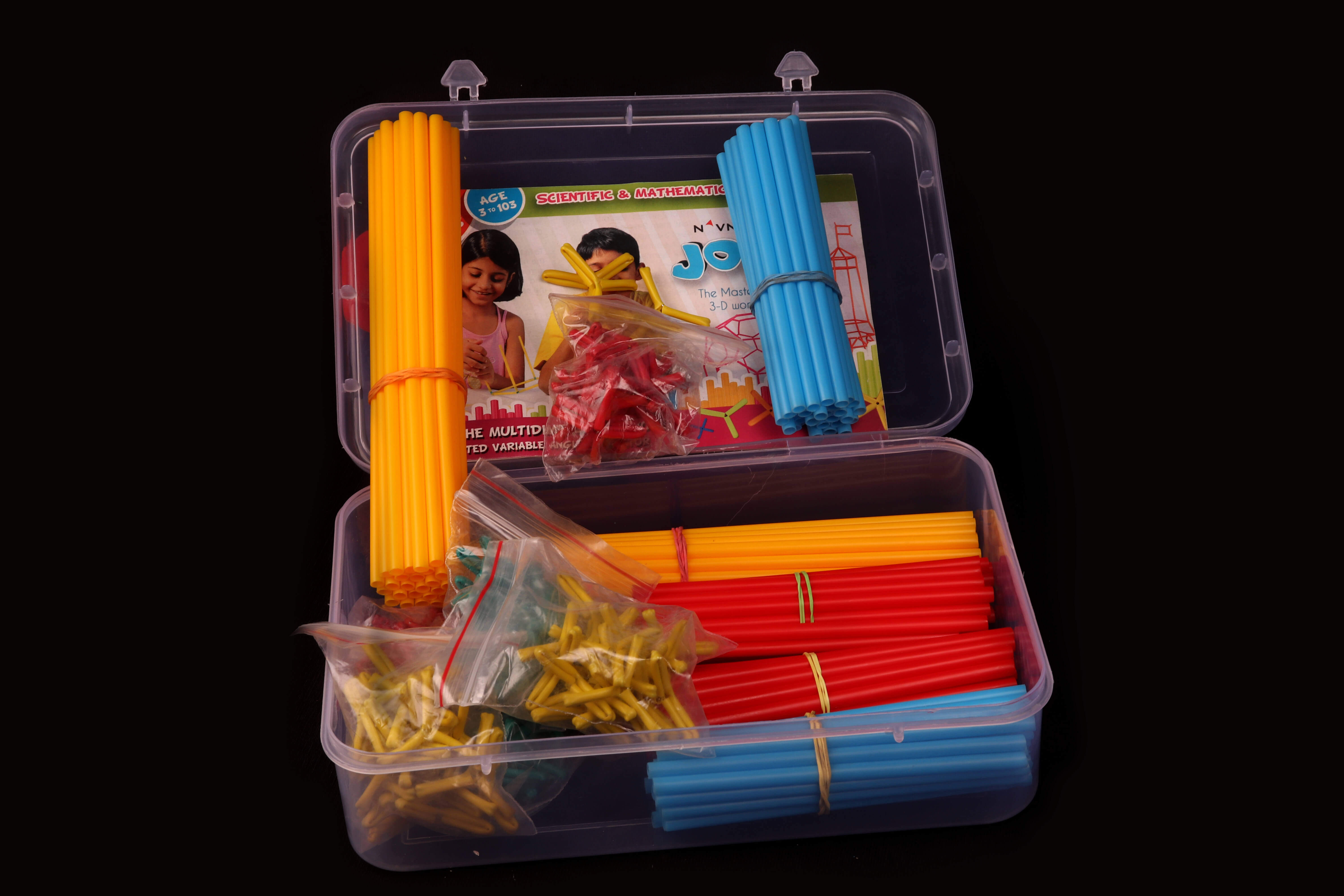 Jodo 3D Big Box - Fun with Maths, Geometrical Building Blocks Toy for Fast Learning