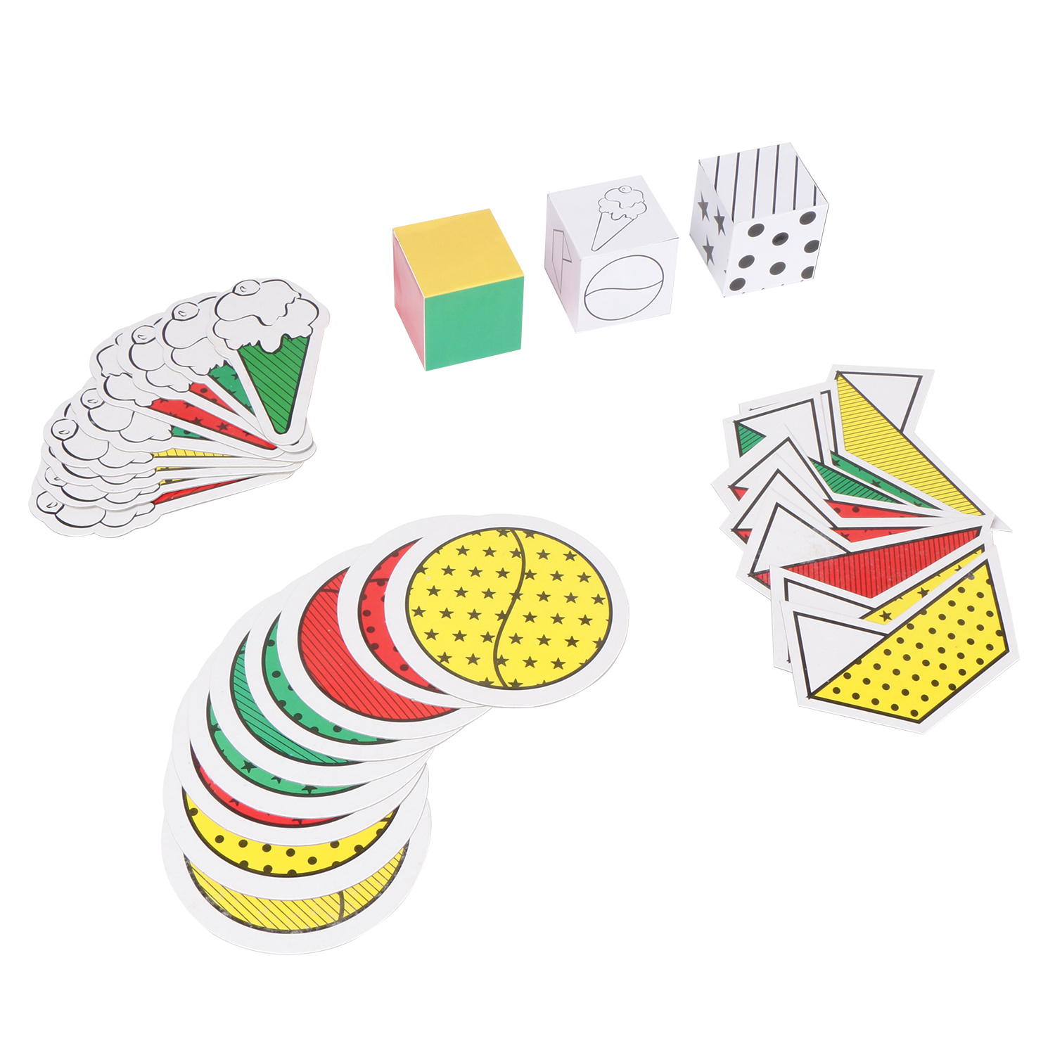 Numbers, Dots, Dice Game - Number Sense, Number Recognition, Mathematical Toy for Fun Learning  (Counting Card)