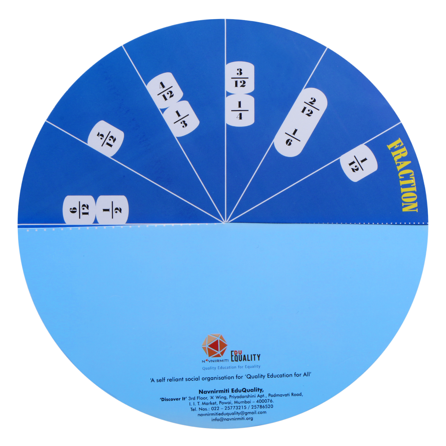 Fraction Wheel - Mathematical Toy for Conceptual Learning
