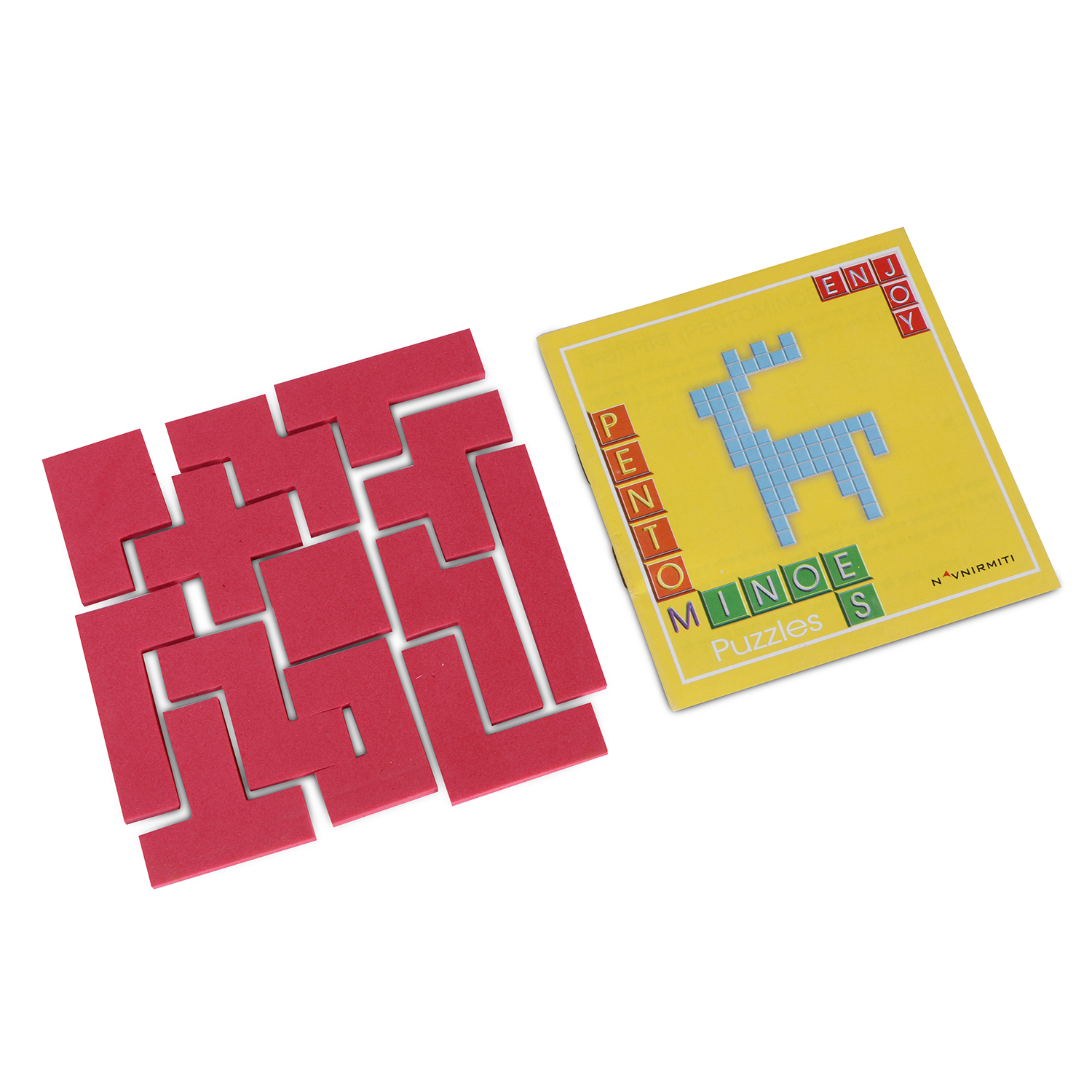 Pentominoes Puzzle, 2-D & 3-D Shape Building, Geometrical, Mathematical Toy