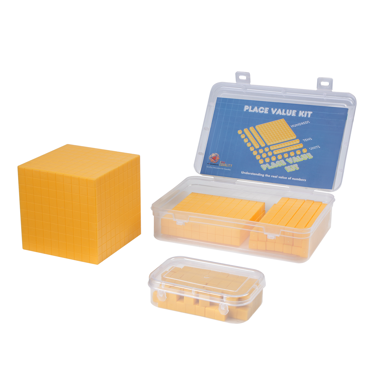 Dienes Blocks, Base 10 ,UTH Place Value, Addition, Subtraction, Division, Multiplication Kit with Thousand Dienes Blocks